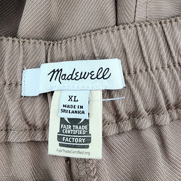 Madewell Softdrape Straight Cargo Pants Light Umber XL NEW - Picture 8 of 12